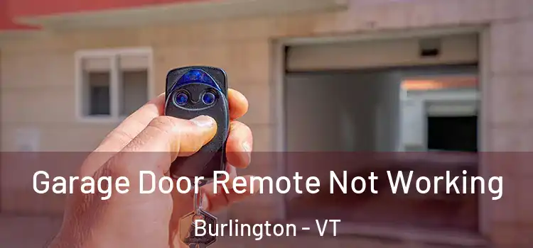  Garage Door Remote Not Working Burlington - VT